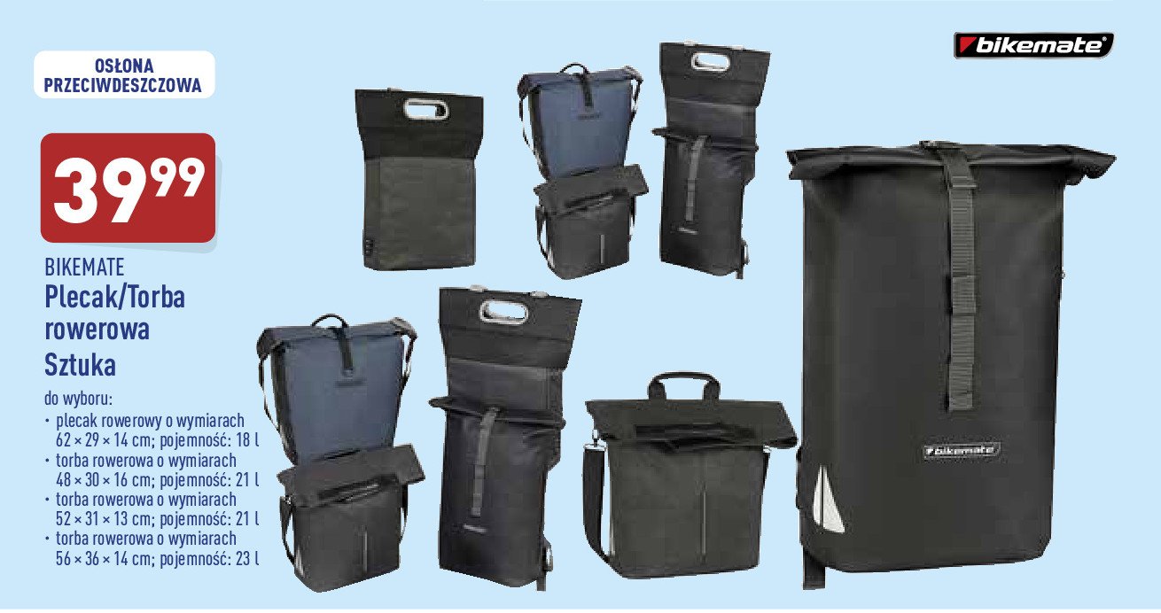 Plecak rowerowy 18l BIKEMATE promocja
