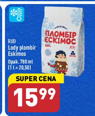 Lody plombir eskimos Rud promocja
