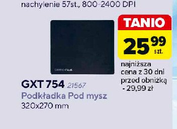 Podkładka pod mysz gxt-754 l Trust promocja w Carrefour