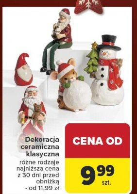 Dekoracja ceramiczna klasyczna różne rodzaje promocja w Carrefour