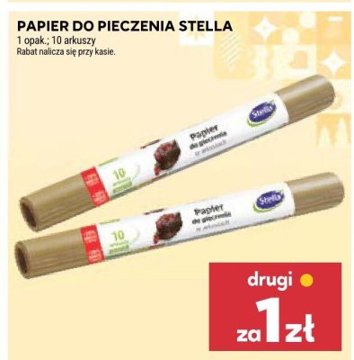 Papier do pieczenia Stella promocja w Stokrotka