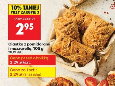 Ciastko z pomidorami i mozzarellą promocja w Biedronka