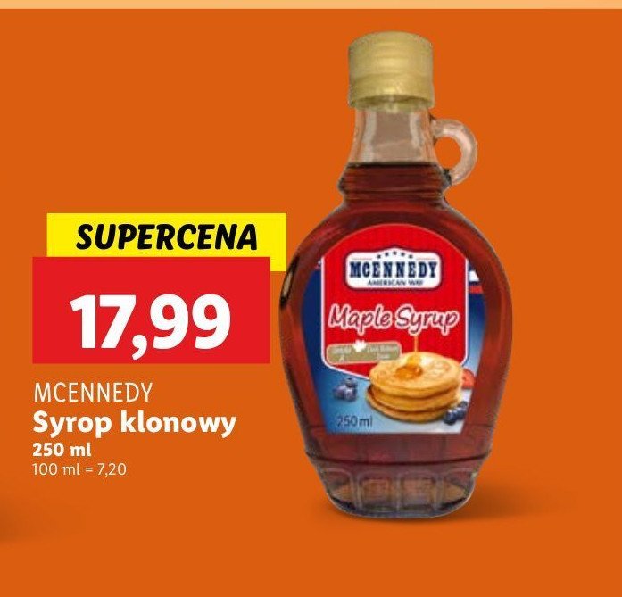 Syrop klonowy Mcennedy promocja