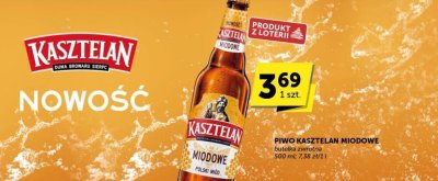 Piwo Kasztelan miodowe promocja w Euro Sklep