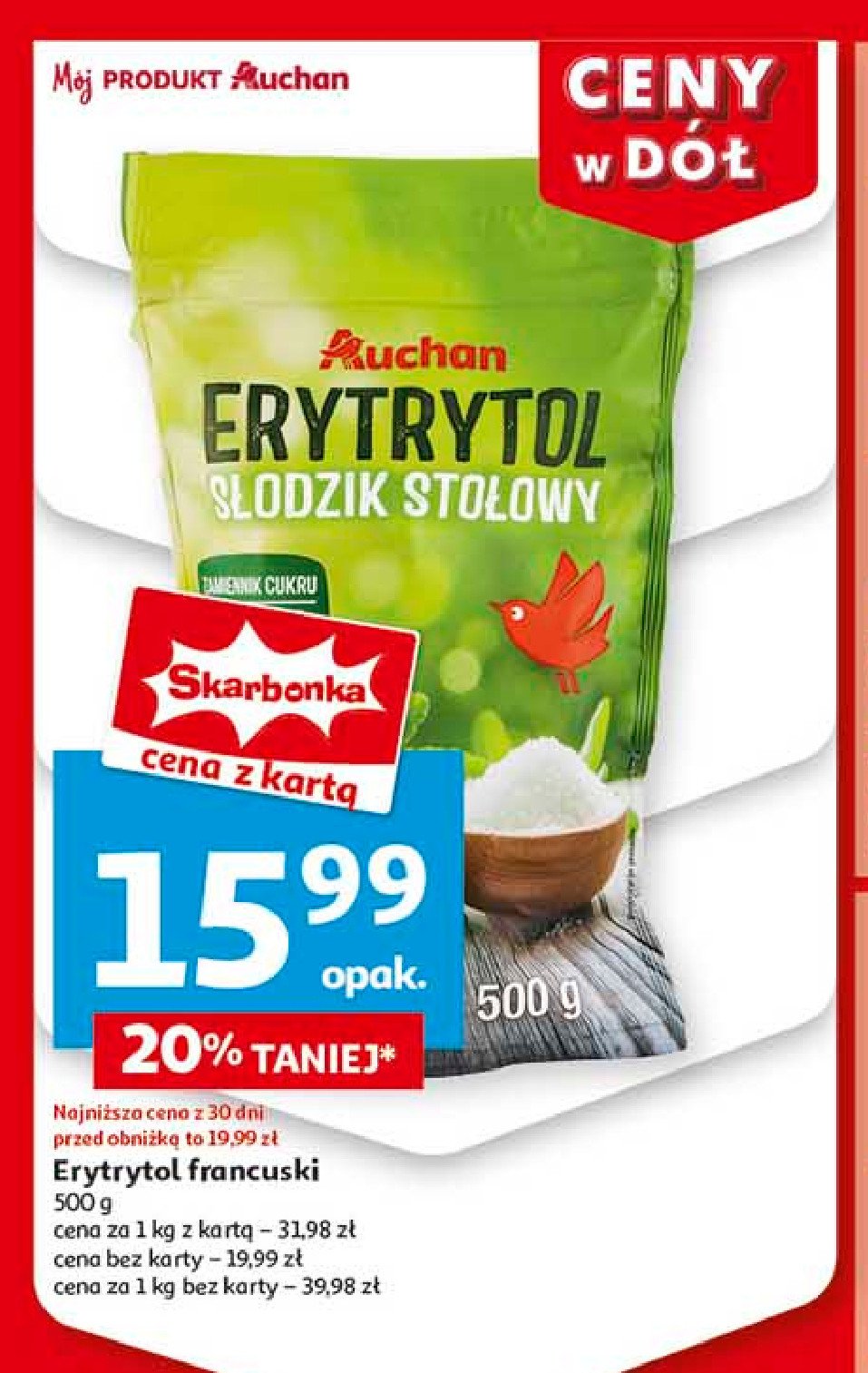 Erytrytol Auchan promocja w Auchan