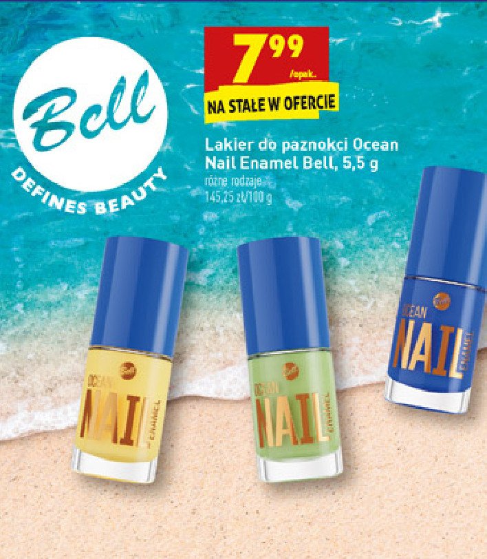 Lakier do paznokci granatowy Bell nail enamel promocja