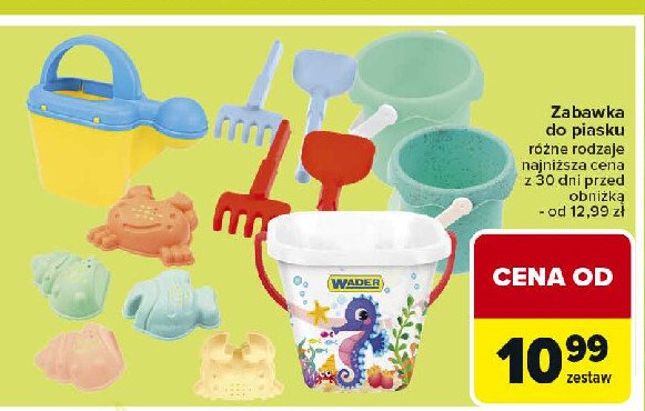 Zestaw do piasku z akcesoriami Wader promocja w Carrefour Market
