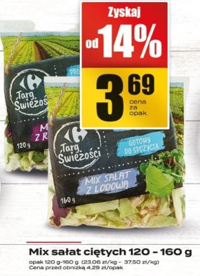 Mix sałat ciętych 120 - 160 g Supeco promocja w Supeco