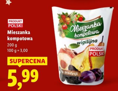 Mieszanka kompotowa wigilijna Mieszanka promocja w Lidl