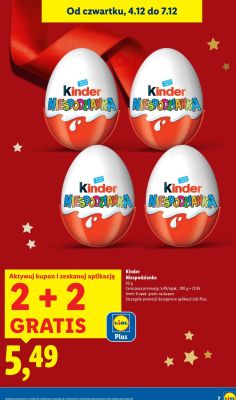 Czekolada Kinder Niespodzianka promocja w Lidl
