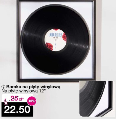 Ramka na płytę winylową 12" promocja w Woolworth