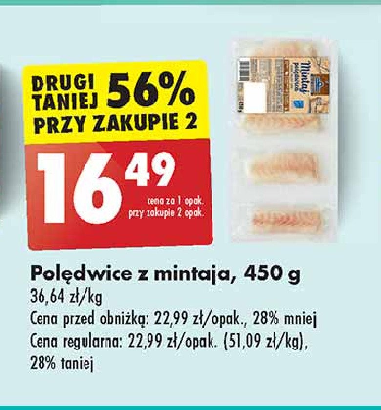 Polędwice z mintaja Family fish promocja