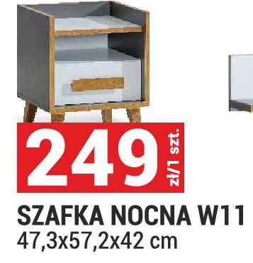 Szafka nocna SZAFKA NOCNA W11 47,3x57,2x42 cm promocja w Merkury Market