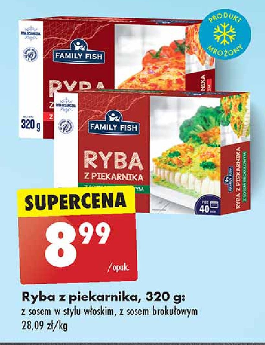 Ryba z piekarnika z sosem w stylu włoskim Family fish promocja