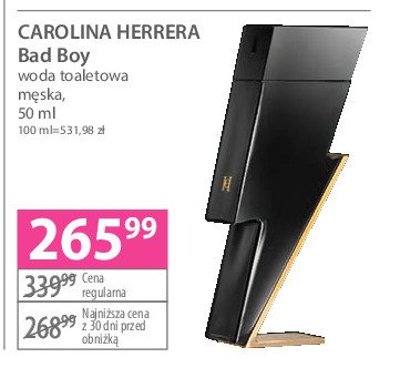 Woda toaletowa Carolina herrera bad boy promocja