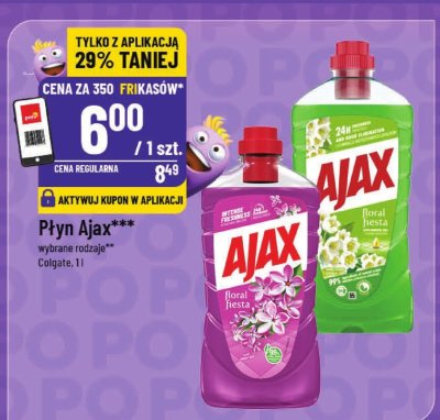 Mop ultramax + wiadro z wyciskaczem 10 l + p艂yn ajax 1 l Vileda promocja w POLOmarket