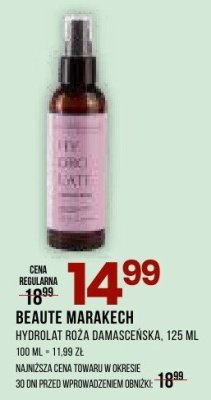 Hydrolat Beauté Marrakech róża damasceńska, 125 ml promocja w Drogerie Natura