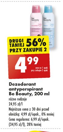 Dezodorant fresh Be beauty care promocja w Biedronka