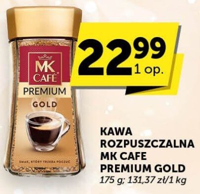 Kawa rozpuszczalna MK Cafe Premium Gold promocja w Euro Sklep