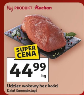 Udziec wołowy bez kości Dział Samoobsługi promocja w Auchan