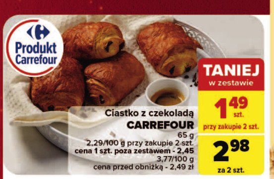 Ciastko z czekoladą Carrefour promocja