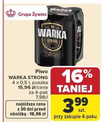 Piwo promocja w Carrefour Market