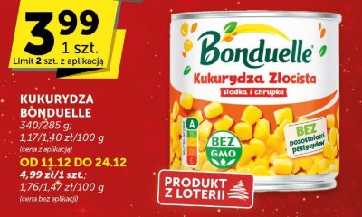 Kukurydza Bonduelle złocista słodka i chrupka promocja w ABC