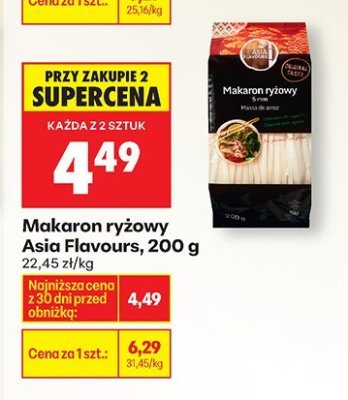 Makaron ryżowy  promocja w Biedronka
