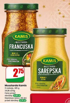 Musztarda Kamis 3 rodzaje - Francuska, Sarepska promocja w Dino