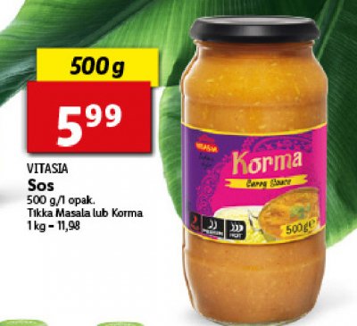 Sos korma curry Vitasia promocja