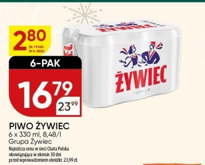 Piwo Żywiec 6-pak promocja w Chata Polska