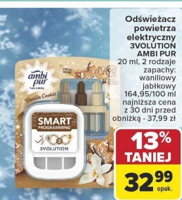 Odświeżacz powietrza elektryczny 3VOLUTION AMBI PUR promocja w Carrefour
