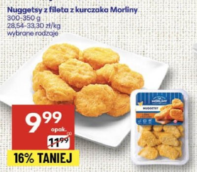 Nuggetsy z fileta z kurczaka Morliny promocja w Delikatesy Centrum