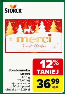 Bombonierka MERCI STORCK Finest Selection promocja w Carrefour