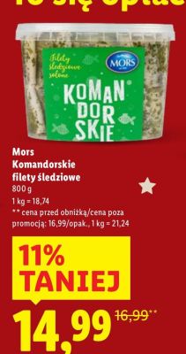Filety śledziowe komandorskie  promocja w Lidl