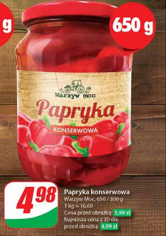 Papryka konserwowa Warzyw moc promocja