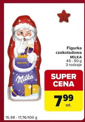 Figurka czekoladowa MILKA promocja w Carrefour Express