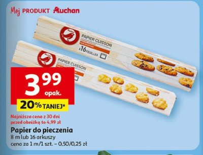 Papier do pieczenia Auchan promocja