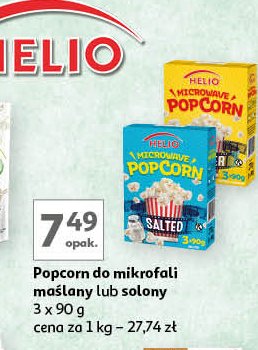 Popcorn maślany Helio promocja