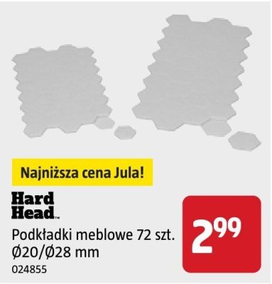 Podkładki meblowe Hard Head 72 szt. Ø20/Ø28 mm promocja w Jula