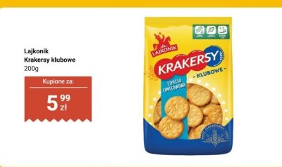 Krakersy klubowe promocja w Dino