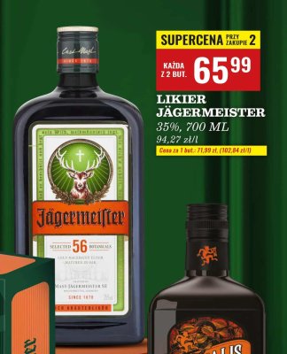 Likier Jägermeister 35%, 700 ml promocja w Biedronka