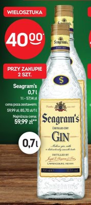 Gin Seagram's 0,7l promocja w Żabka