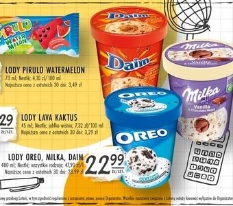Lody hazelnut & chocolate heart Milka ice cream promocja