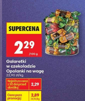 Galaretki w czekoladzie na wagę promocja w Biedronka