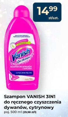 Szampon VANISH 3IN1 do ręcznego czyszczenia dywanów, cytrynowy promocja w PSB Mrówka