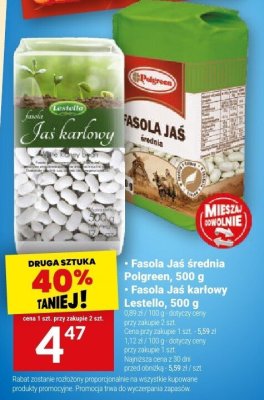 Fasola Jaś średnia Polgreen promocja w Twój Market