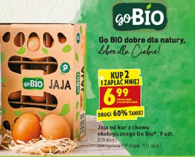 Jaja z chowu ekologicznego Gobio promocja