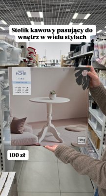 Stolik kawowy 48x48x49.5cm promocja w Pepco