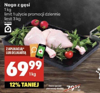 Noga z gęsi promocja w Delikatesy Centrum